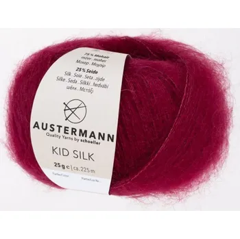 Příze Austermann Kid Silk 39 Vínová (Kid Silk 39 WEIN)