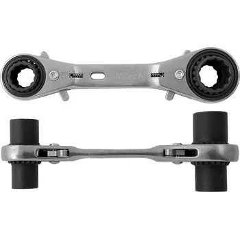 4CZech Očkový klíč ráčnový výkyvný, dlouhý 8-10-12-13 mm /170mm - 4CZ-278VL-8-10-12-13/170