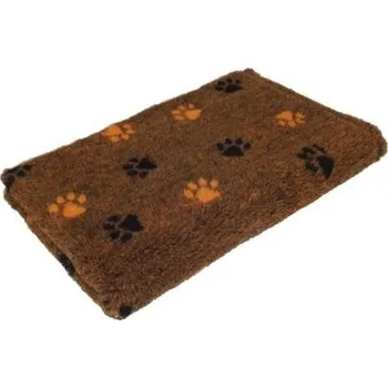 Pelíšek pro psa Vetbed Premium protiskluz Orange paws 30mm varianta 50x40cm