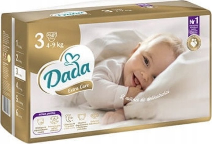 Dada Extra Care 3, 4-9 kg, 50ks