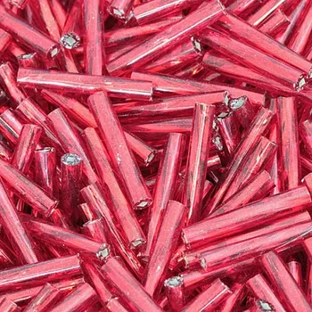 Korálek Preciosa Preciosa® Rokajl tyčinky kroucené 15mm červená (97050)