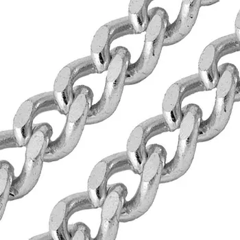 Řetízek CZ Bižuterní řetízek broušený 3,5mm platina