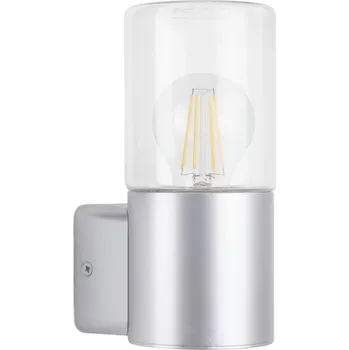 Venkovní osvětlení Briloner 320504TF - Venkovní nástěnné svítidlo 1xE27/12W/230V IP44 stříbrná