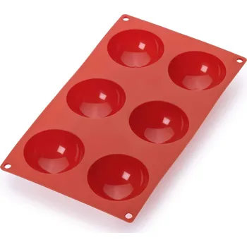 Forma na pečení Červená silikonová forma na 6 mini dezertů Lékué ID_1235196