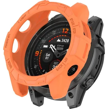 VSECHNONAMOBIL 78465 TPU HALF COVER Kryt pro Garmin Epix Pro 51mm / Epix Pro Gen2 51mm oranžový