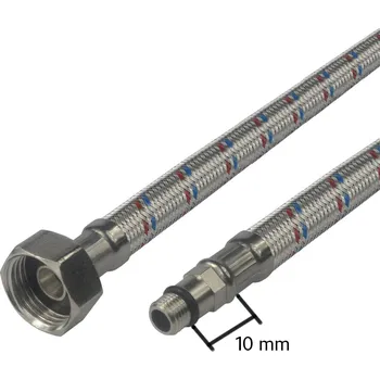 Instalatérský materiál Klum Hadice připojovací nerez 8x12, FxM10, 1/2"xM10 kr., 50 cm