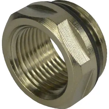 Hlavice pro radiátor Klum Redukce niklovaná s "O“ kroužkem, 1/2" x 3/8“