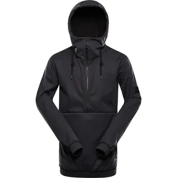 Pánská lyžařská softshellová bunda s membránou ALPINE PRO JARG, dk.true gray - XL