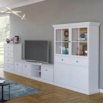 Obývací stěna Obývací stěna LUCCA b | 3 díly | sestava B | 396 cm | bílá