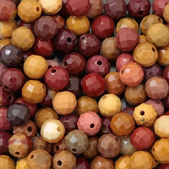 Drahý kámen Mokait broušený 4mm (1ks)