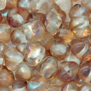 Korálek CZ Korálek mačkaný GRANULE 7/5mm crystal listr