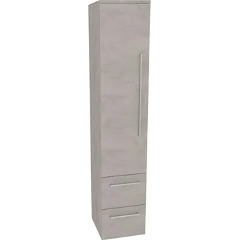 Koupelnový nábytek Mereo Bino koupelnová skříňka vysoká 163 cm, levá, Multidecor, Chromix stříbrný