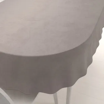 ubrus Sametový oválný ubrus Velvet Premium SVP-015 Latte 100x140 cm