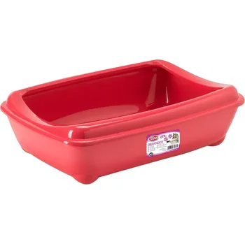 Toaleta pro kočku Pet Nova Toaleta s okrajem KITTY růžová M