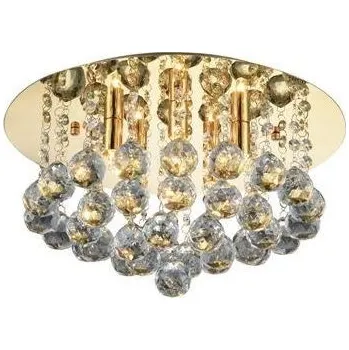 AZZARDO Stropní svítidlo Bolla 38 zlaté, G9 5x40W - AZZARDO AZZ AZ3083