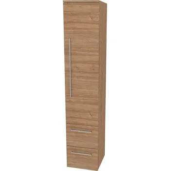 Koupelnový nábytek Mereo Bino koupelnová skříňka vysoká 163 cm, pravá, Multidecor, Light Select Walnut