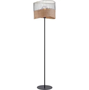 Stojací lampa JUSTLIGHT REED Stojací svítidlo z kovu a dřeva v rustikálním vintage designu - LEUCHTEN DIREKT / JUST LIGHT LD 11151-79