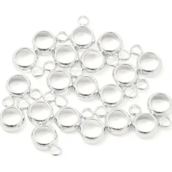 Materiál na výrobu šperku Crystal-ZONE Kroužek s očkem 6mm chirurgická ocel