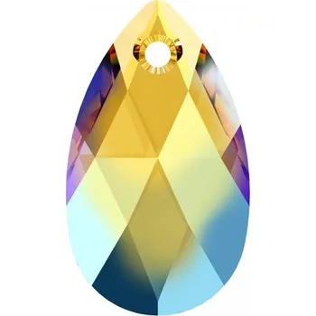 Módní doplněk Swarovski Swarovski® Crystals Pear Shaped 6106 16mm Light Topaz Shimmer