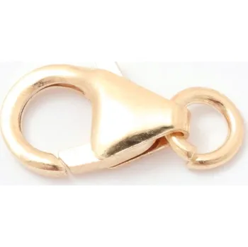 Materiál na výrobu šperku EU Karabinka 9mm Ag925/1000 0,4g rose gold