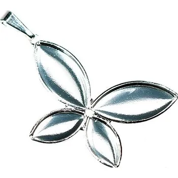 Přívěsek Crystal-ZONE Přívěsek Motýl navety ag clear