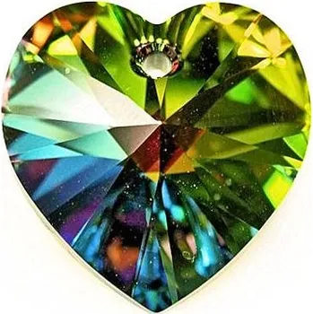 Náušnice Swarovski Swarovski® Crystals Heart 6228 14,4/4mm Vitrail Medium