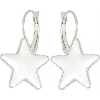 Náušnice Crystal-ZONE Náušnice Star 19mm platina