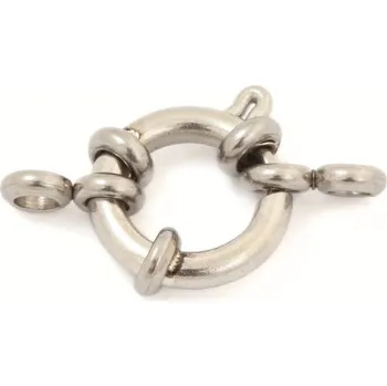 Materiál na výrobu šperku Crystal-ZONE Pérový kroužek 12mm chirurgická ocel