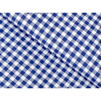 Sandra Modro-bílé kostičky - šířka 145 cm