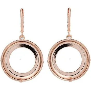 Náušnice Crystal-ZONE Náušnice bimbací Cosmic Ring 20mm rose gold