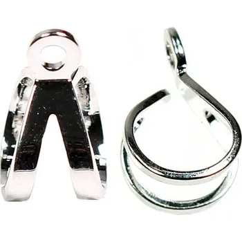 Materiál na výrobu šperku Crystal-ZONE Šlupna 9/6mm Ag+clear