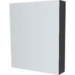 Mereo Koupelnová skříňka zrcadlová 60 cm, galerka, 1x dvířka levá, Multidecor, Černá Supermat