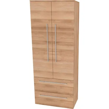 Mereo Bino koupelnová skříňka vysoká 163 cm, dvojitá, Multidecor, Dub Riviera mountain