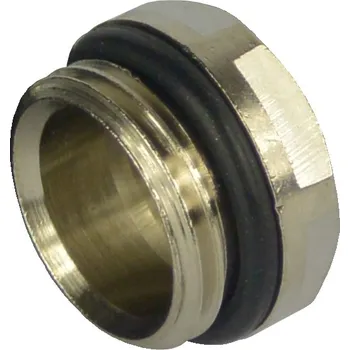 Hlavice pro radiátor Klum Zátka niklovaná s „ O“ kroužkem, 1/2"