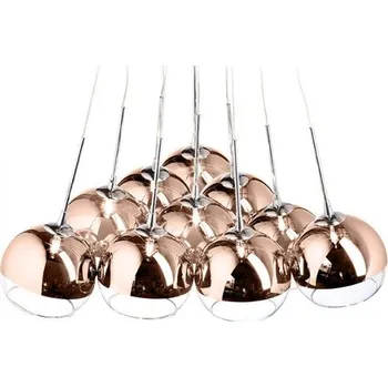 RED - DESIGN RENDL ASTRAL závěsná měděné sklo/čiré sklo 230V/12V G4 10x20W - RED - DESIGN RENDL RED R11706