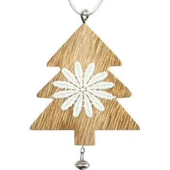 Vánoční dekorace Ozdoba MAGICHOME VÁNOCE JEDLIČKA, závěsná, 5ks/bal.