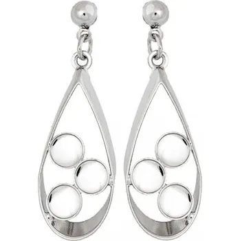 Náušnice Crystal-ZONE Náušnice kapka Xilion Rose ss20 rhodium