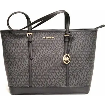 Kabelka Michael Kors dámská kabelka 35T0GTVT3V JET SET TRAVEL BLACK LG TZ SHLDR/TOTE Michael Kors 35T0GTVT9V