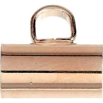 Crystal-ZONE Trubička s očkem na RUBBER SWAP systém rose gold