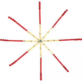 Vánoční dekorace EU Kostra na vánoční hvězdu nerezová 8cm