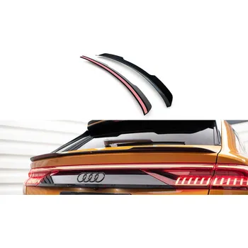 Tuning Maxton Design prodloužení spoileru ver.2 pro Audi SQ8 Mk 1, černý lesklý plast ABS SLEVA 5%