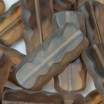 Korálek CZ Korálek ploškovaný OBDELNÍK 25/10mm topaz