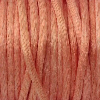 Materiál na výrobu šperku CZ Šňůrka saténová 2mm broskvová