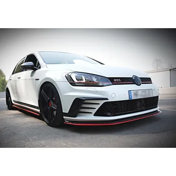 Nárazník Maxton Design spoiler pod přední nárazník pro Volkswagen Golf GTI Mk7, plast ABS bez povrchové úpravy SLEVA 5%