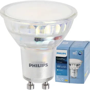 Žárovka LED žárovka Philips GU10 - 4,9W - 550 Lm - teplá bílá - CorePro Premium