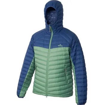 Ultralehká pánská péřová bunda WARMPEACE MINTO mint/majolica blue - XL