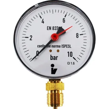Vodovodní baterie Klum Tlakoměr 100 mm, 0 - 10bar, spodní vývod 1/2"