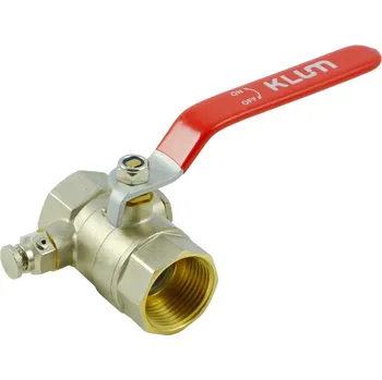 Klum Kohout kulový kovaný, s odvodněním, voda, FxF, 1/2"