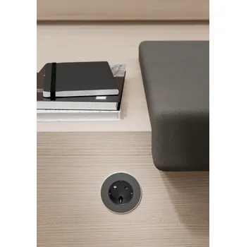 Organizér kabelů ASA 06030P00001 Vestavná zásuvková jednotka VERSADOT, 2x modul keystone, nerez