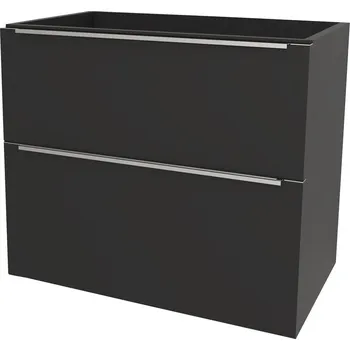 Koupelnový nábytek Mereo Mailo, koupelnová skříňka 61 cm, chrom madlo, Multidecor, Černá Supermat